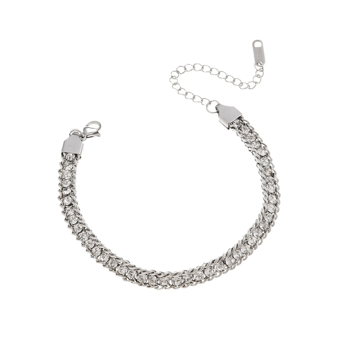 Women's Stainless Steel Embossed Simple Summer Jewelry Bracelets