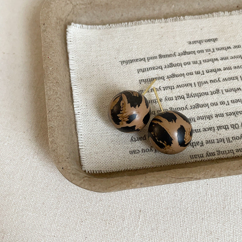 Women's Print Resin For Retro Affordable Luxury Fashionable Earrings