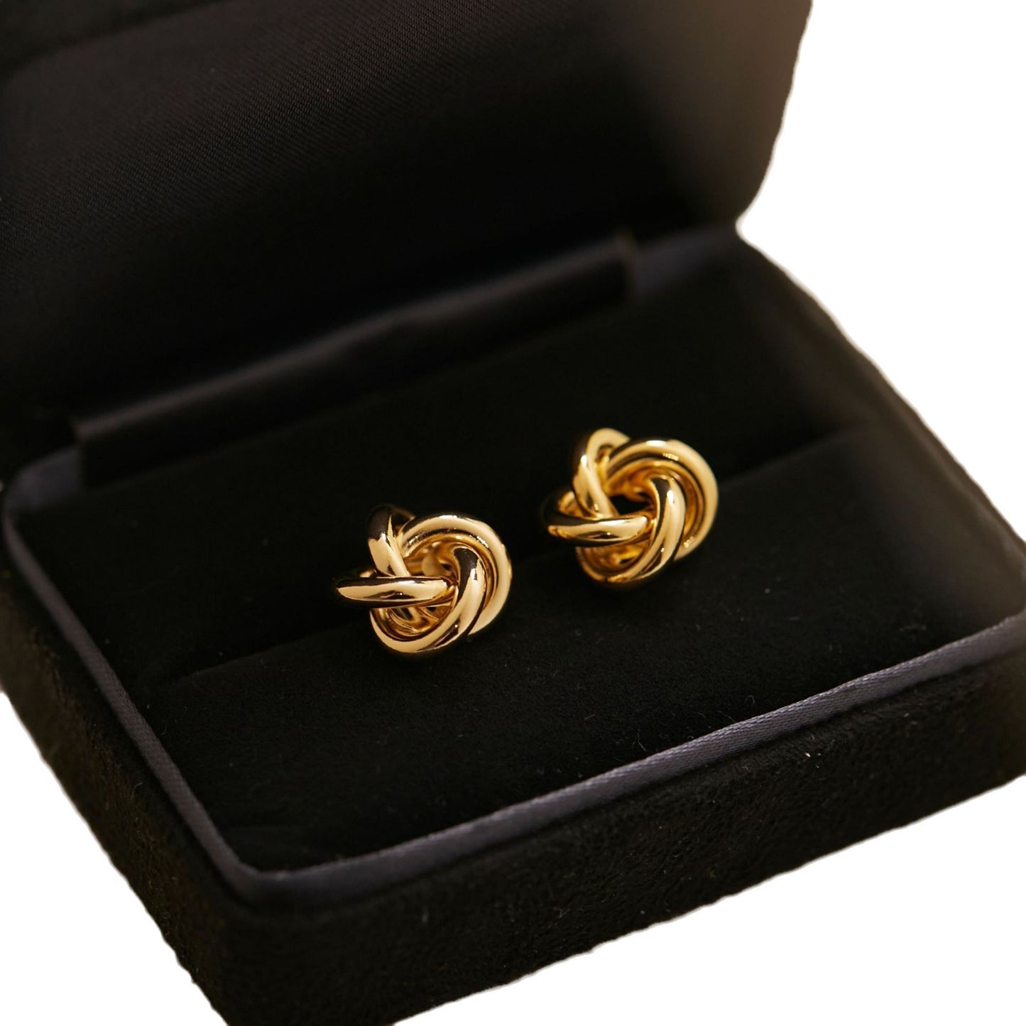 Winding Twist Simple Design Minority Hollow Earrings