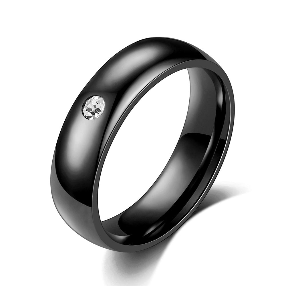 Personality Simple Stainless Steel Pair For Rings