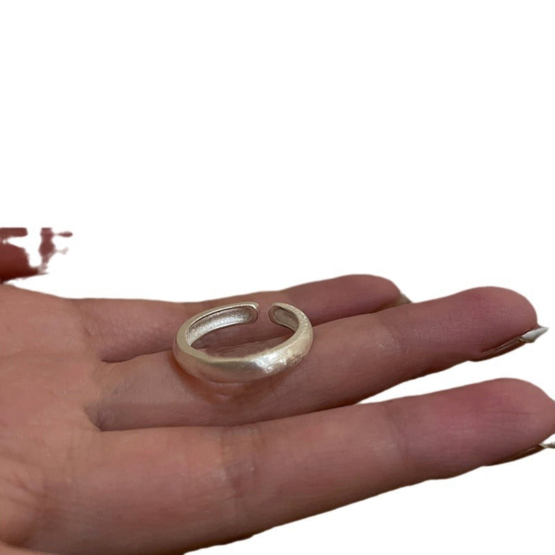Of Sier Natural Stone Open Female Design Cold Style Rings