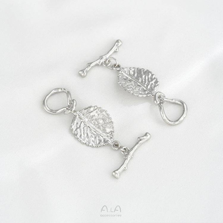 Bag Thick Gold Leaf Branch Buckle Tree Jewelry Accessories