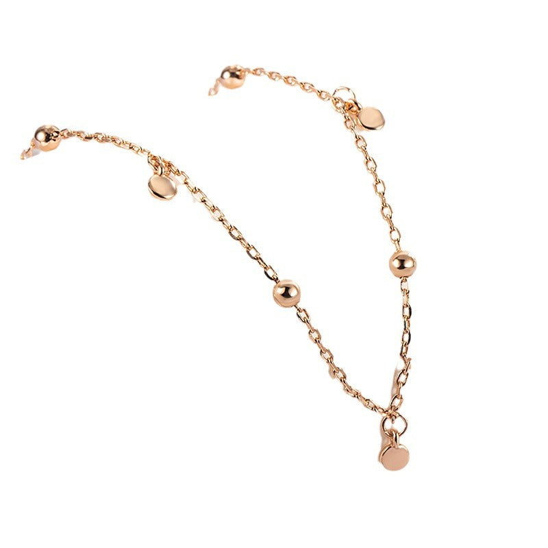 Wafer Round Beads Female Tassel Design Necklaces