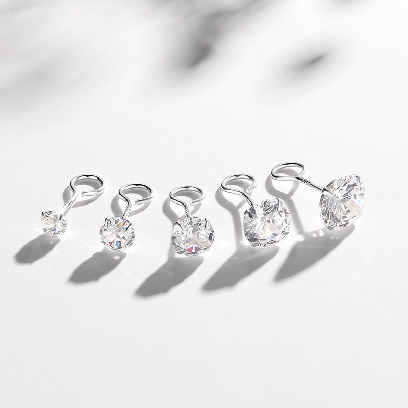 Mini Zircon Light Luxury Rhinestone Ear Rings