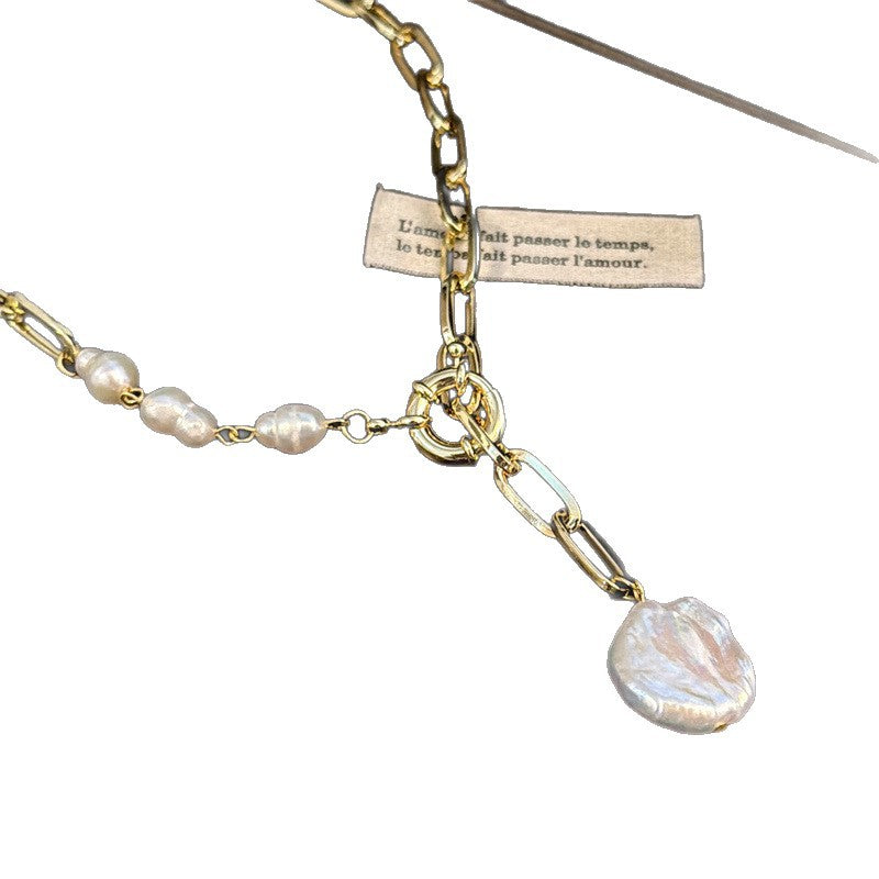 Women's Baroque Freshwater Pearl Elegant High-grade Light Luxury Clavicle Necklace