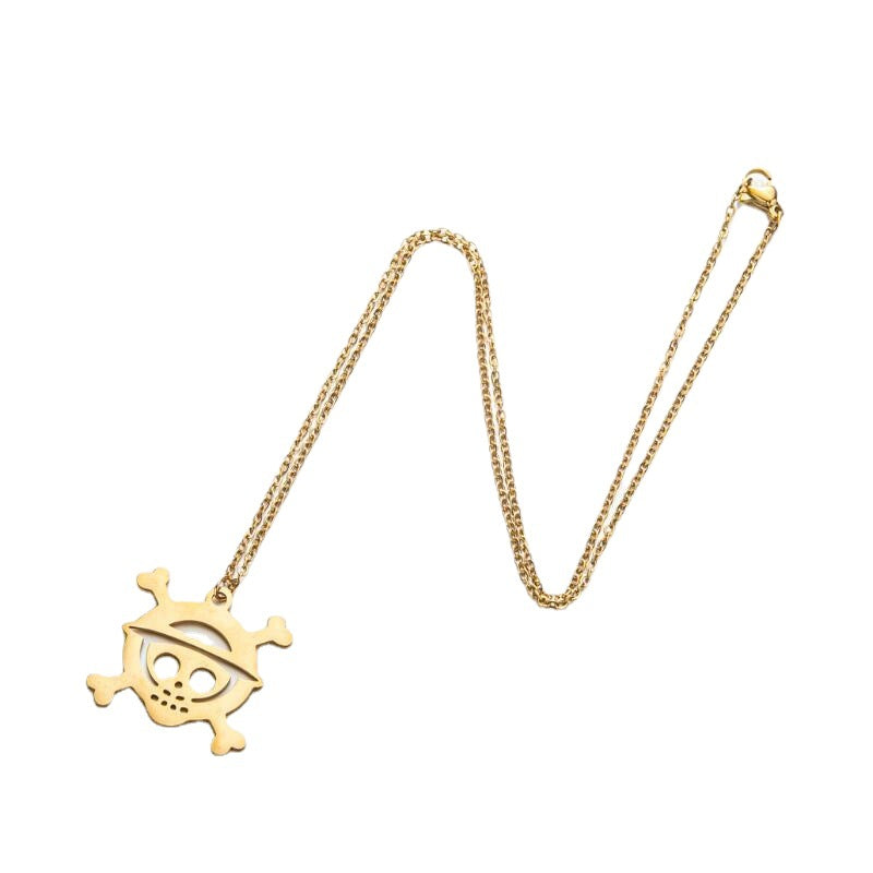 Women's Halloween Fashion Pirate Skull Ornament Accessories Necklaces