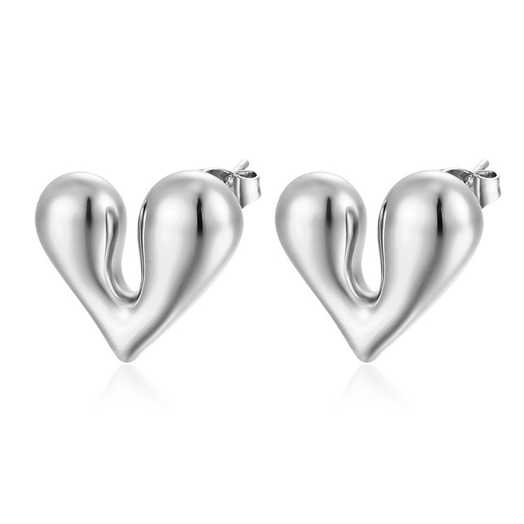 Women's Fashionable Stainless Steel Love High-grade Light Necklaces