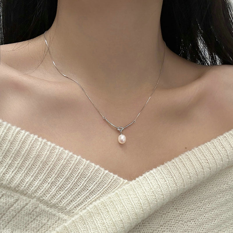 Women's Pearl For French Entry Lux Niche Style High-grade Temperament Necklaces