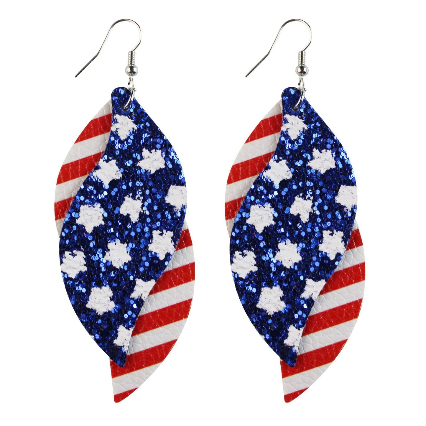 Star Stripes Elements Independence Day Leather Rings