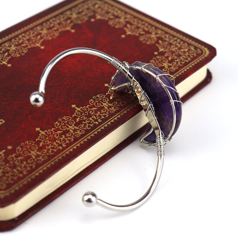 Handmade Sier Winding Lucky Tree Natural Bracelets