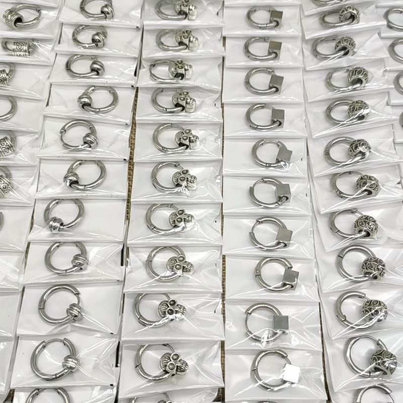 Men's Korean Style Creative Titanium Steel Single Earrings