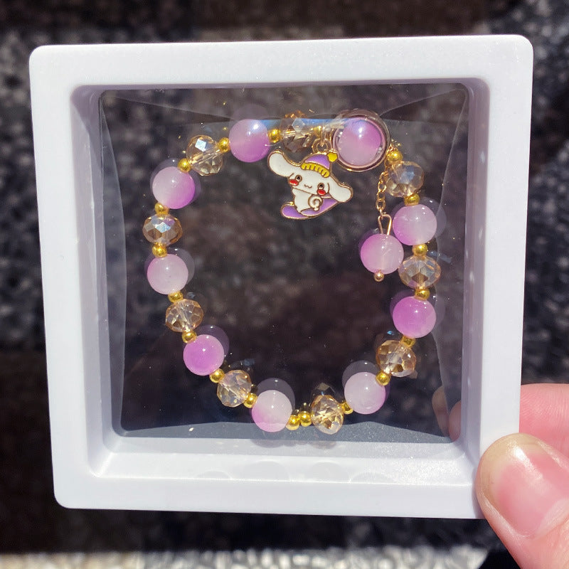 Cartoon String Beads Crystal Gift Box Bracelets