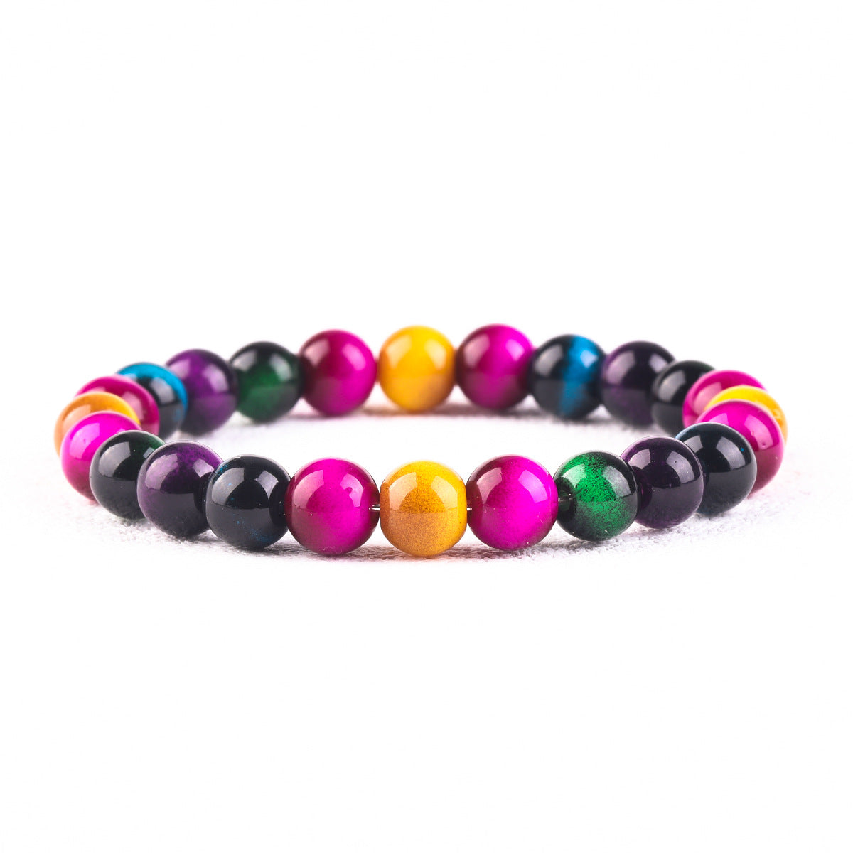 Trendy Comfortable Colorful Tigereye Natural Stone Bracelet