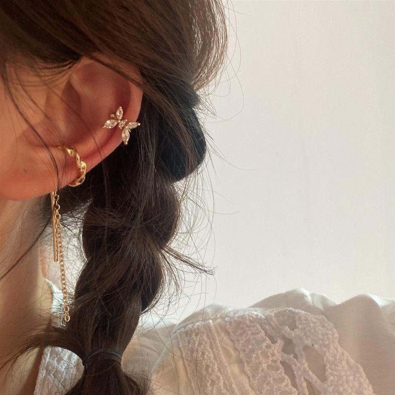 Women's Korean Style Personalized Without Ear Clip Earrings