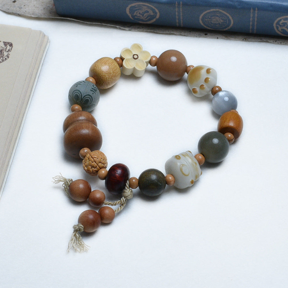 Women's & Men's Lu Cultural Artifact Prayer Beads Niche Bracelet
