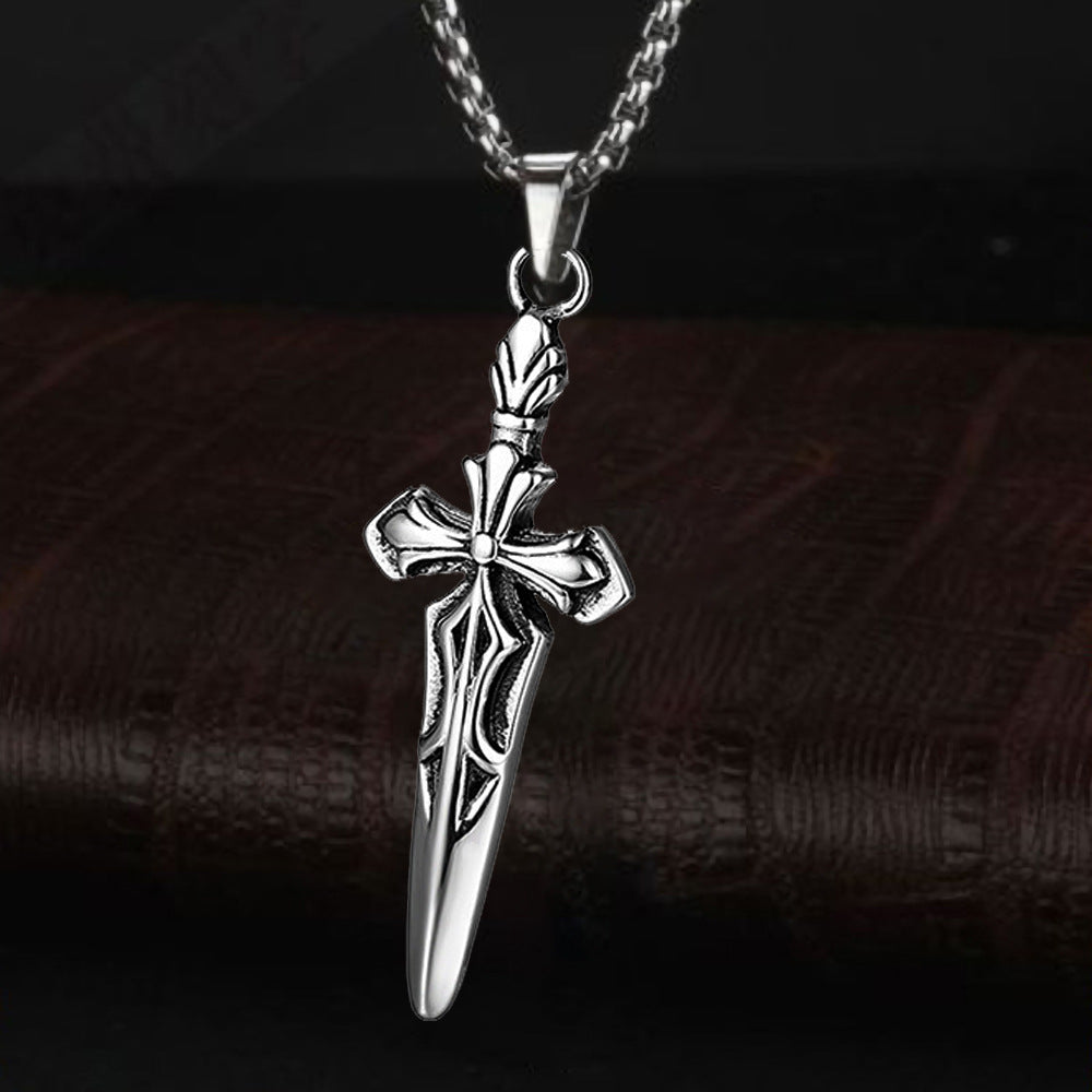 Titanium Steel Long Sweater Stainless Hip Hop Necklaces