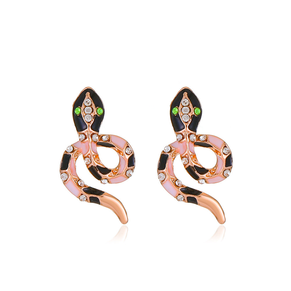 Exaggerated Snake Graceful Personality Pattern Ear Earrings