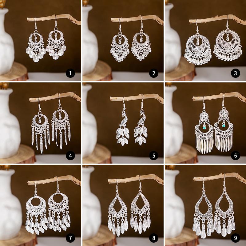 Hollowed Fashion Exotic Retro Artistic Classical Earrings
