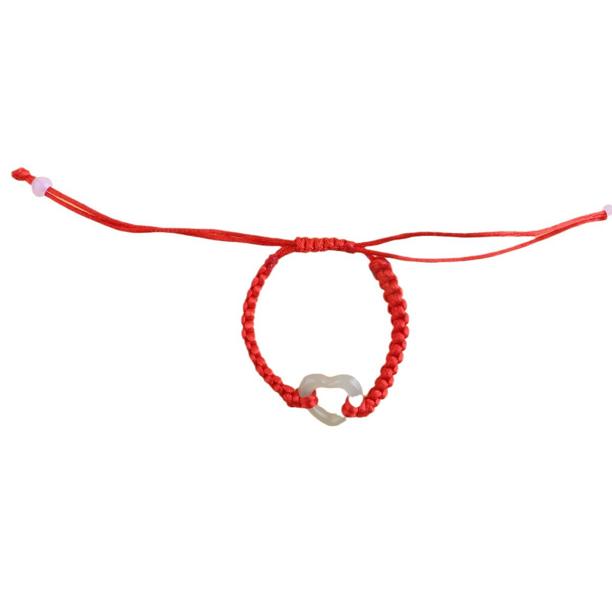 Style Heart Buckle Woven Red Rope Couple Bracelets