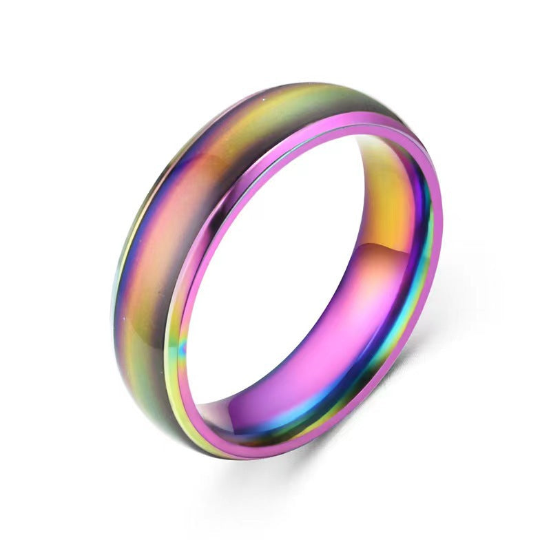 Steel Female Mood Cold Wind Titanium Rings