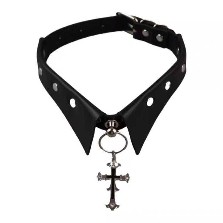 Cross Dark Goth Punk Metal Hot Clavicle Collar
