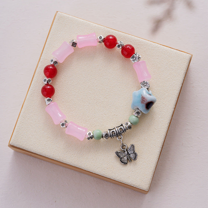 Ornament Woven Female Antique Ethnic Style Bracelets