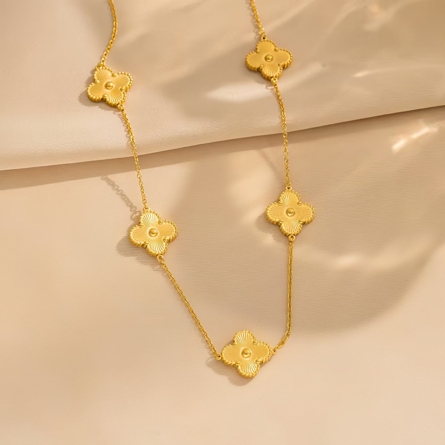 Creative Versatile Stainless Steel Clover Ear Bracelets