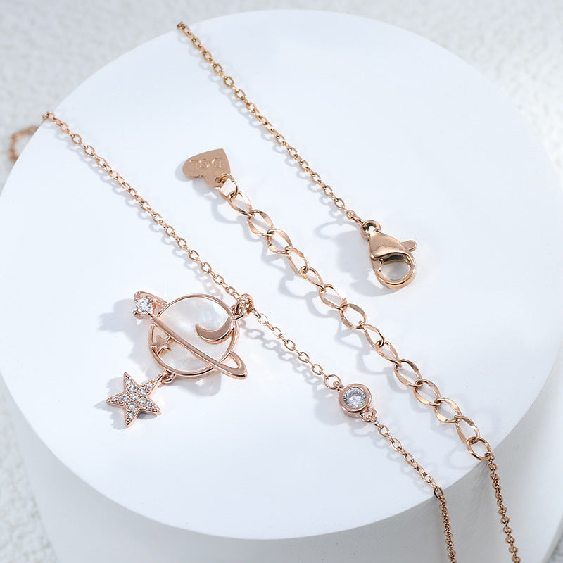 Plating Temperament Clavicle Chain Female Niche Design Necklaces