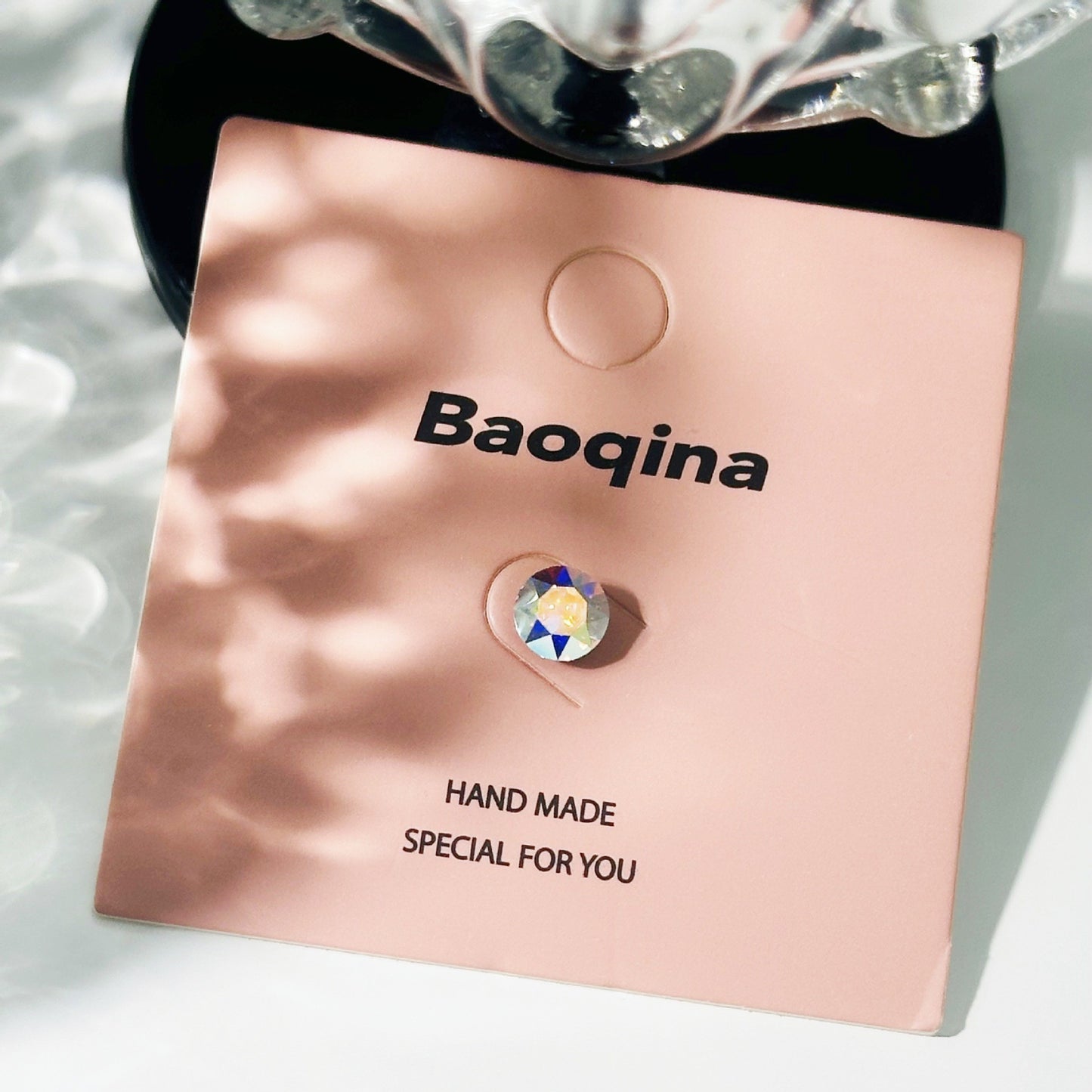 Titanium Steel Niche Super Flash Ear Bone Pin Small Earrings