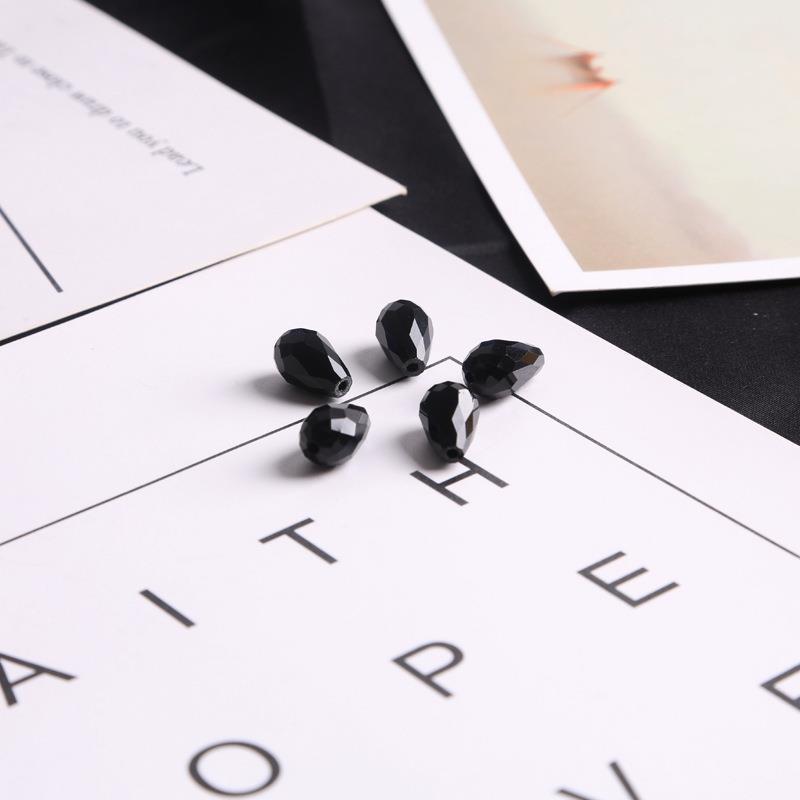 Drop-shaped Glass Crystal Loose Beads Handmade Rings