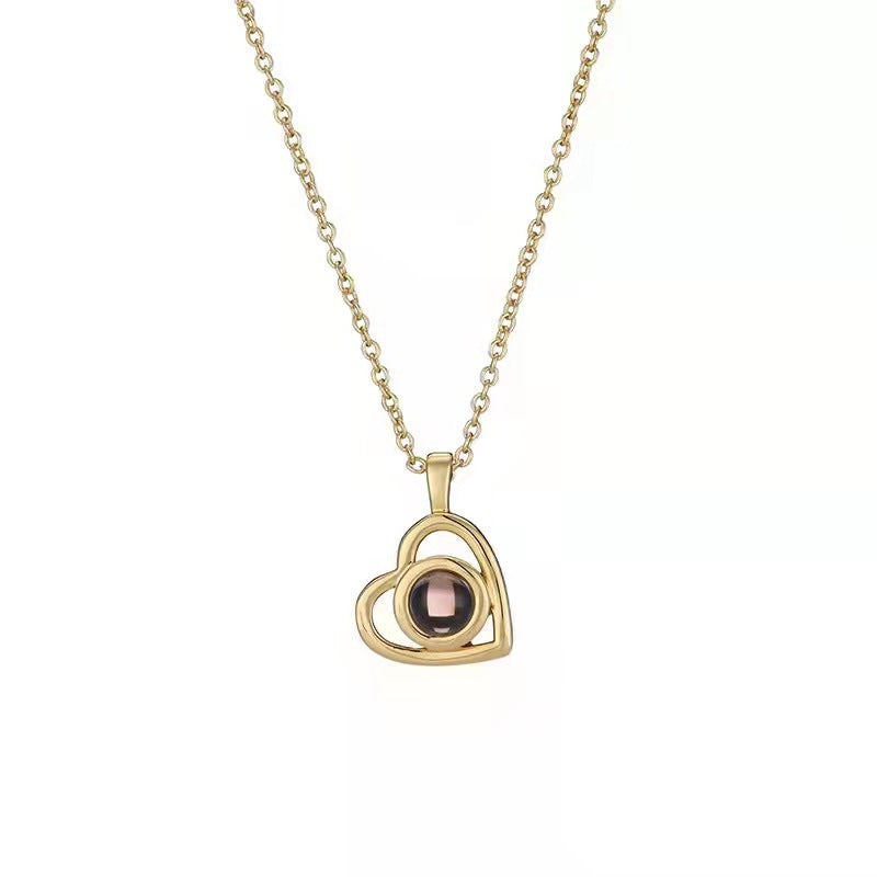 Pure Copper Titanium Steel Chain Love Necklaces