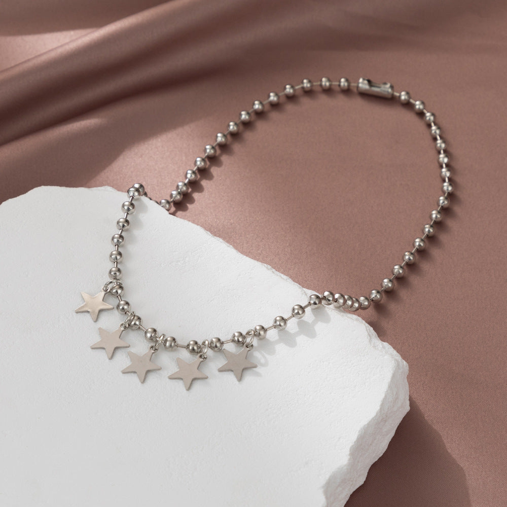 Women's Creative Simple Star Street Shot Ornament Necklaces