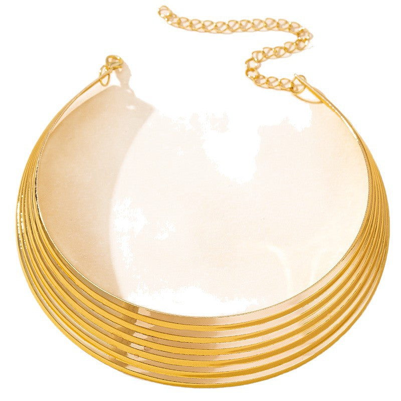 Women's Exaggerated Personalized Punk African Metal Niche Collar