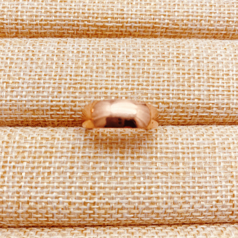 Women's & Men's Copper Red Lucky Fortune Man's Pure Gold Setting Rings
