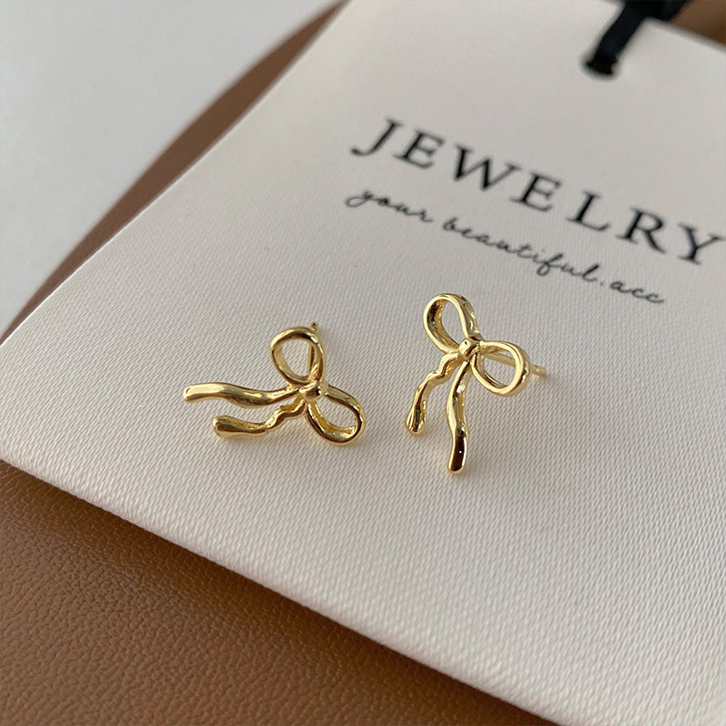 Women's Bow For Niche Design Simple Graceful Rings