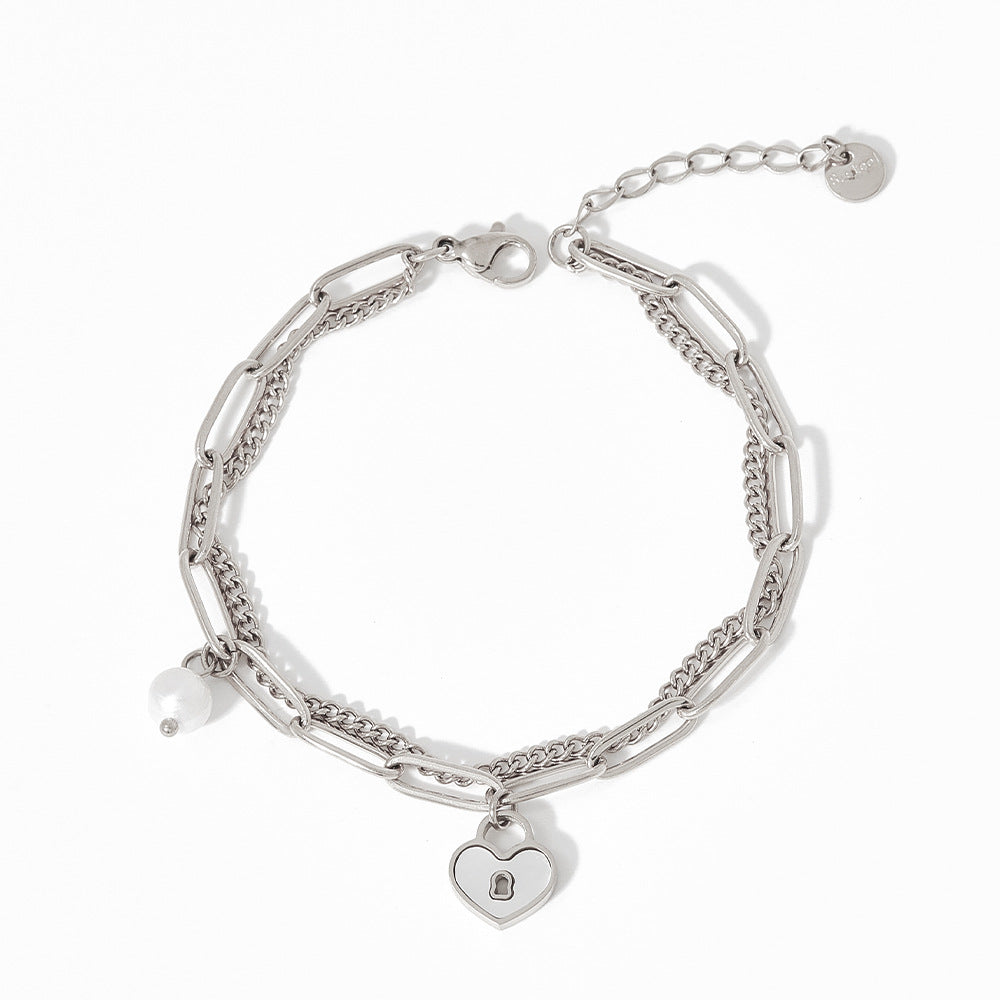 Chain Heart-shaped Fashion Popular Shell Love Bracelets