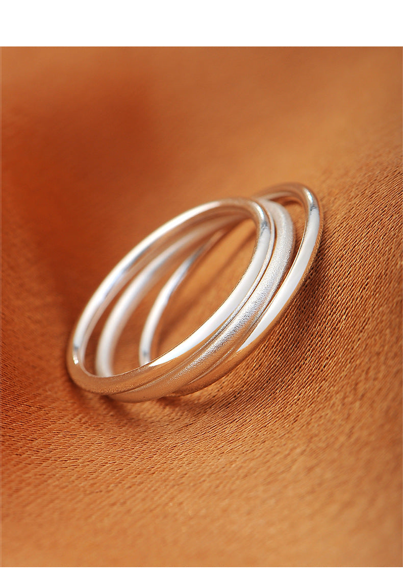 Women's & Men's Simple Sterling Sier Tail Index Finger Rings