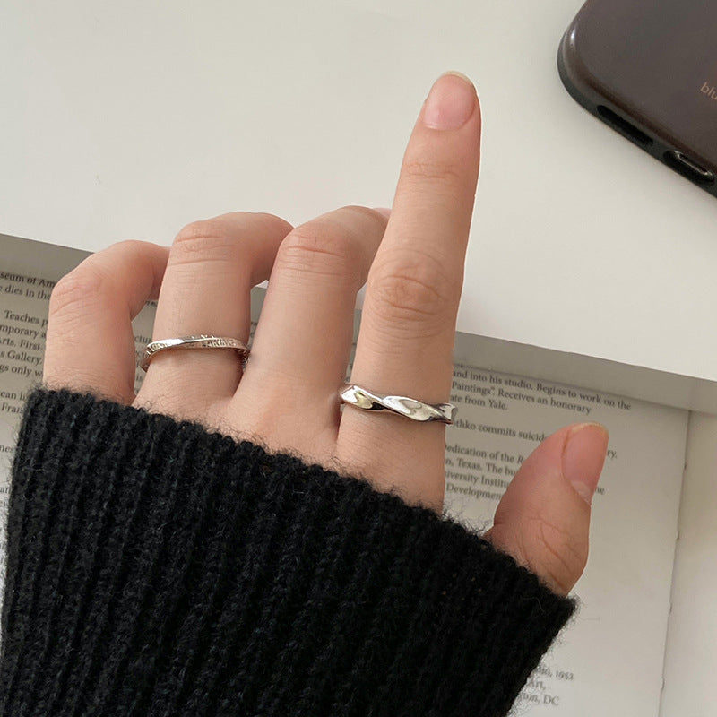 Women's Pigment Open-end Zircon Suit Cool Temperament Fashion Rings