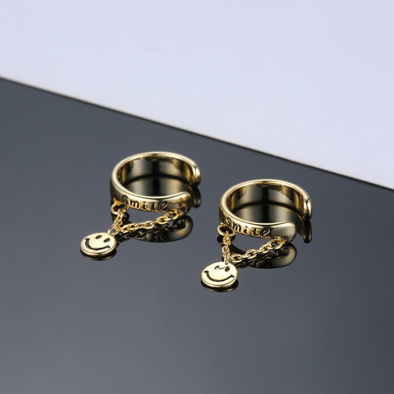 Men's Side Ear Clip Trendy Pseudo Painless Without Piercing Earrings