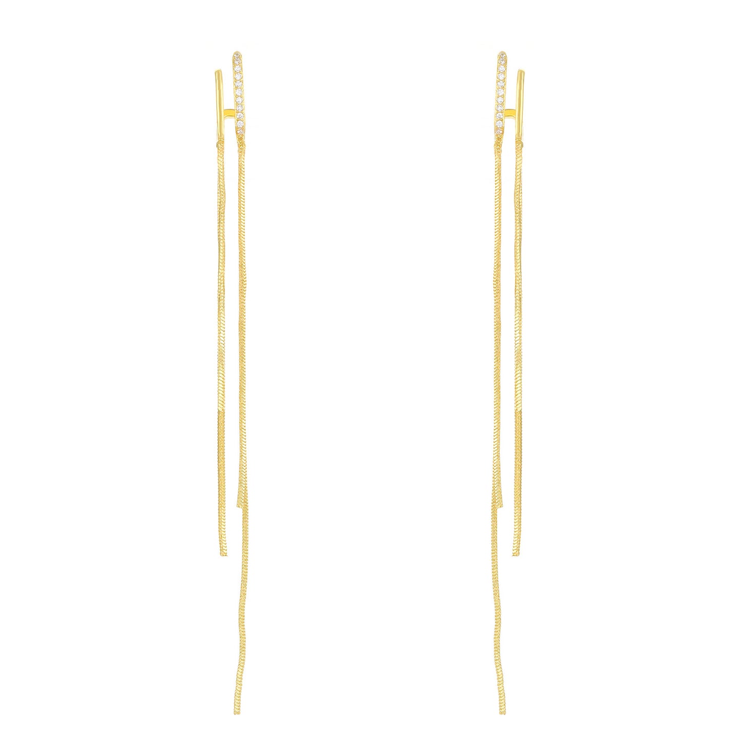 Tassel Simple Female Niche High-grade Light Earrings