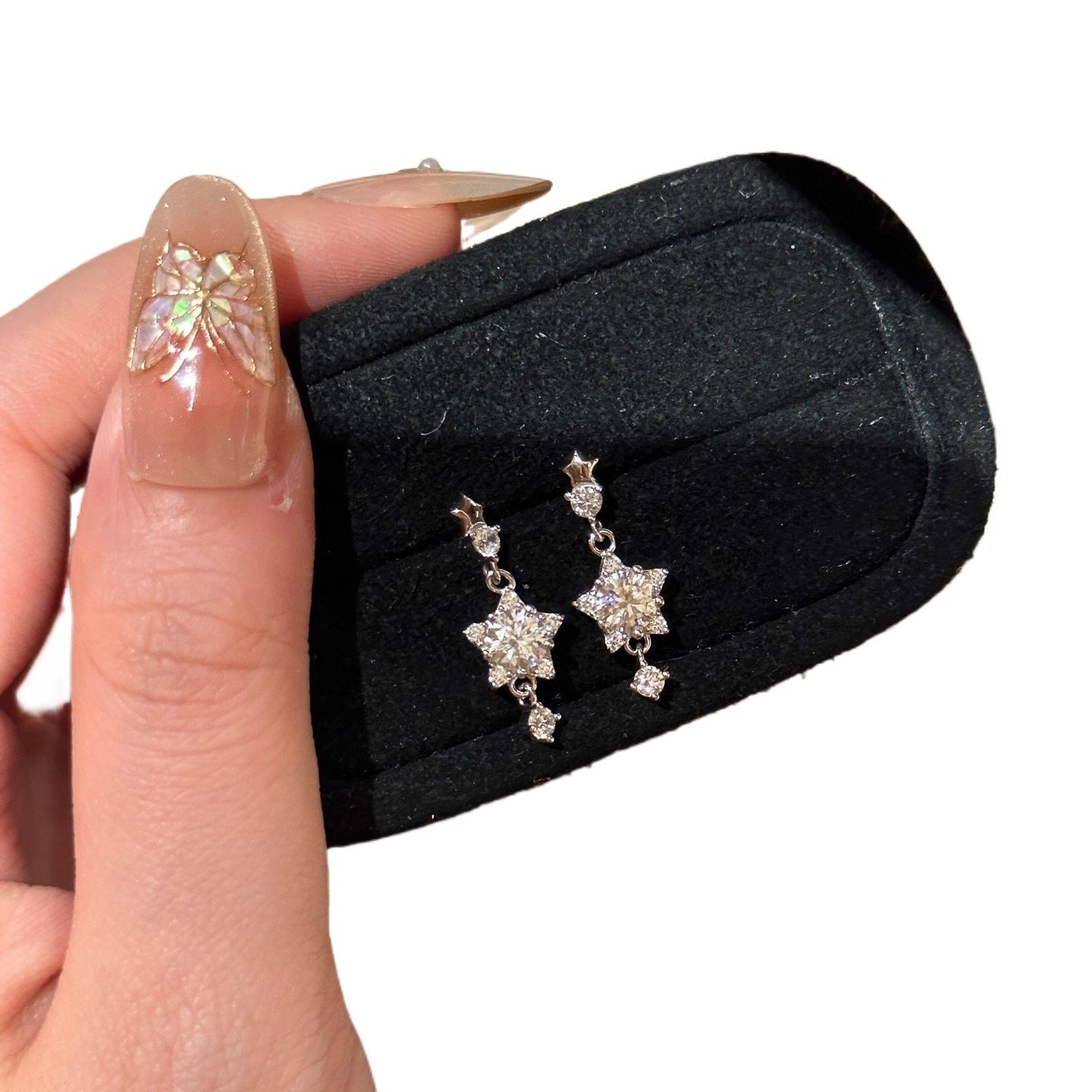 Women's Rhinestone For Exquisite Versatile Eardrops Good-looking Pendants