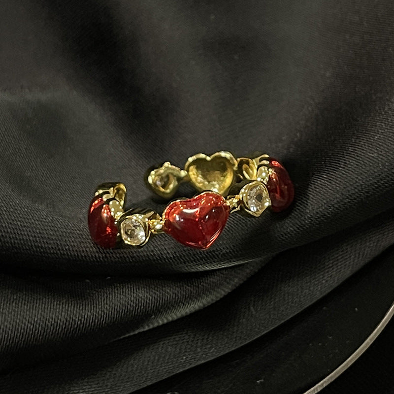 Women's Light Luxury High-grade Open Antique Retro Rings