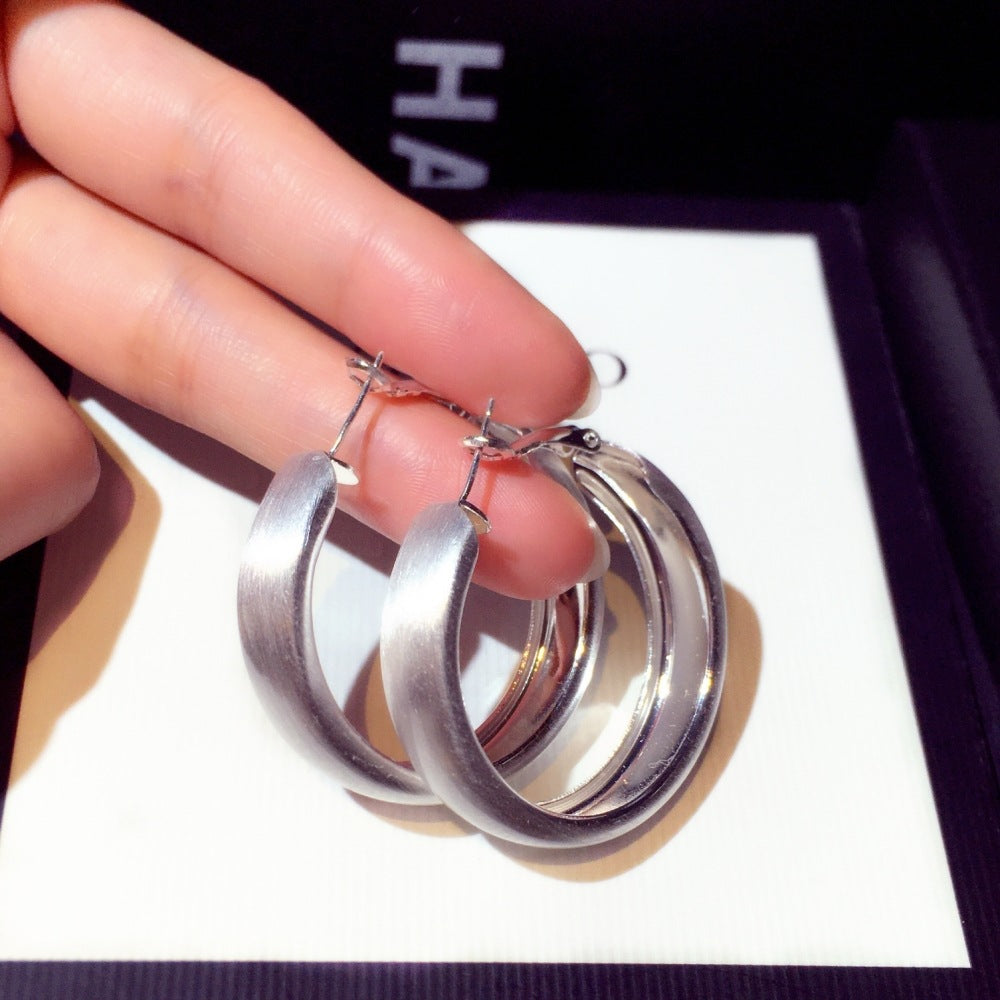 Women's Needle High-grade Metal Exaggerated Personalized Big Earrings