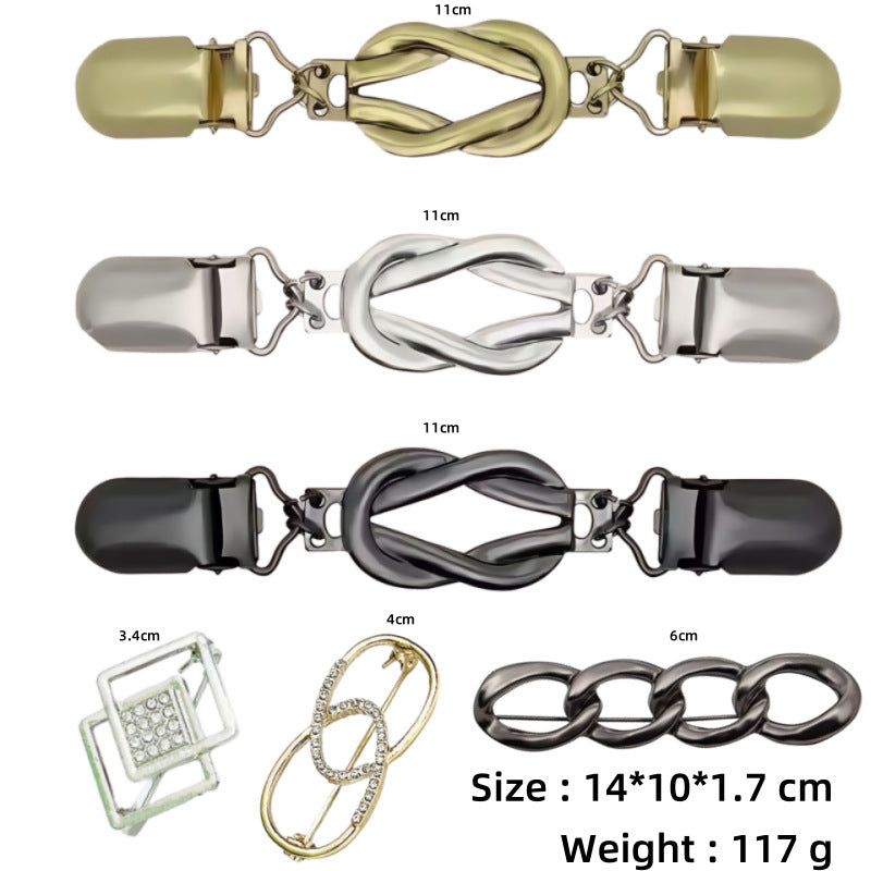 Women's Of Trousers Pin Artifact Fixed Clothes Buckle Brooches