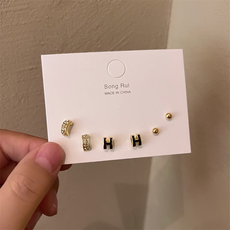 Elegant Earings Set Versatile Simple Mini Earrings