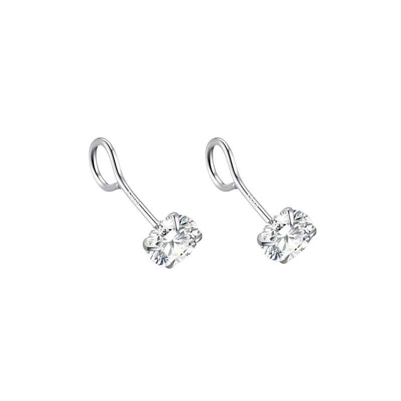 Mini Zircon Light Luxury Rhinestone Ear Rings
