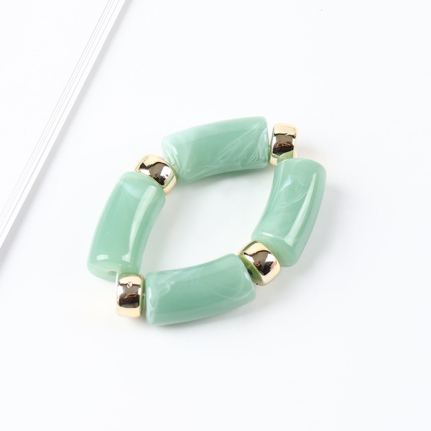 Acrylic Handmade Exaggerated Color Matching Design Bracelet