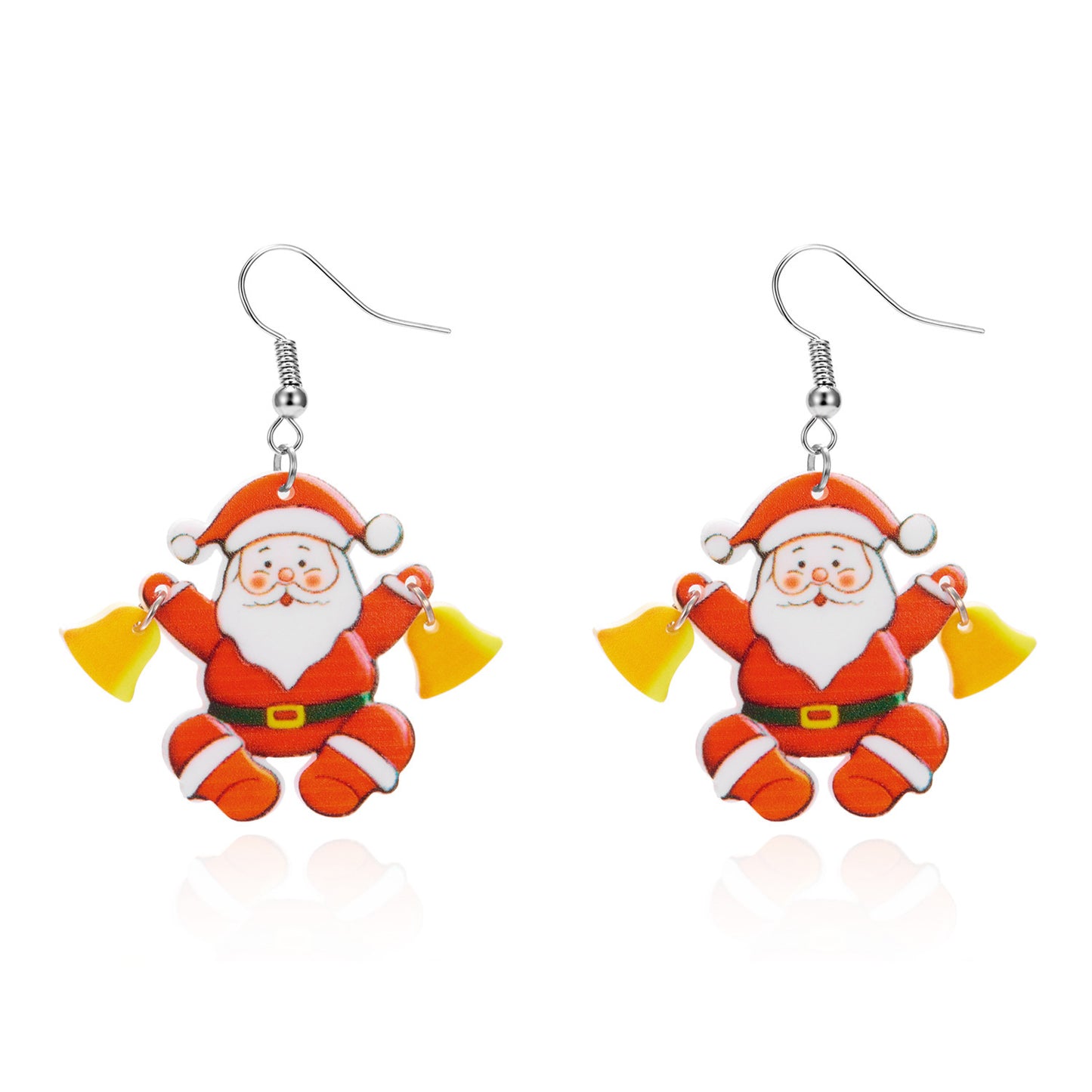 High-grade Christmas Santa Claus Tree Bell Earrings