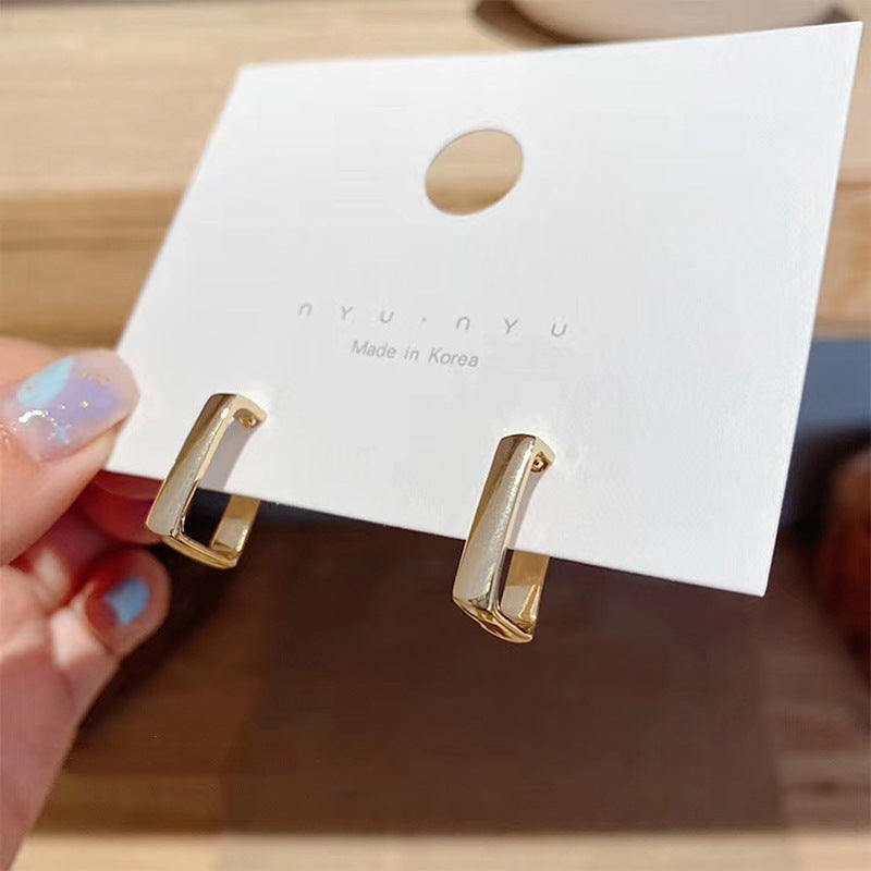 Women's Luxury High-grade Sier Needle Simple Elegance Earrings