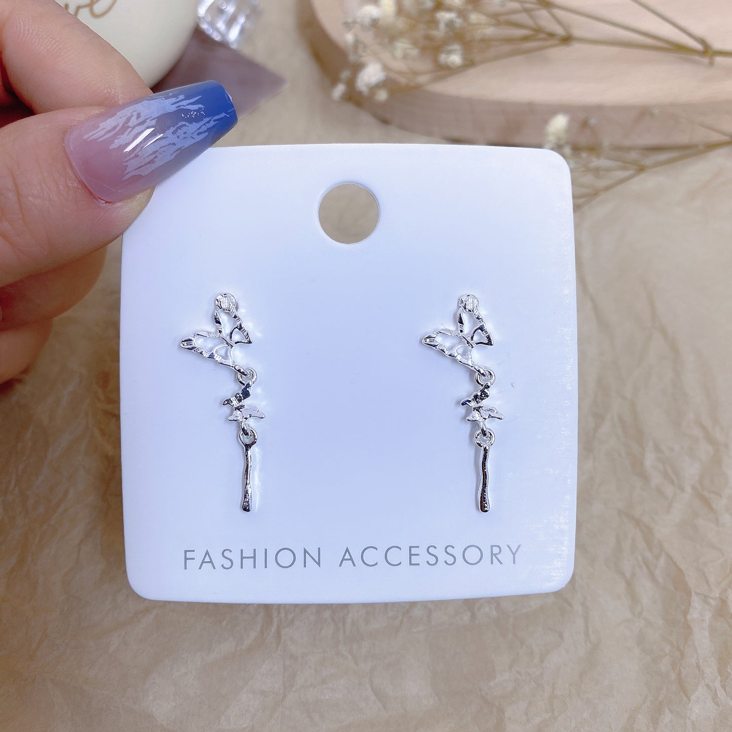 Needle Simple Exquisite Plain Ear Cute Earrings